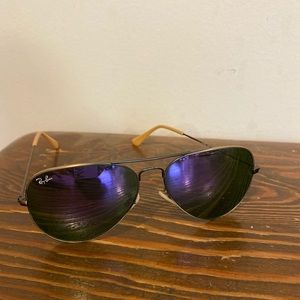 Authentic Purple RayBan Aviators